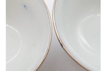 唐物　成化年製　南京染付　馬図が目を引く煎茶碗5点セット　外箱付き　(R-090407)