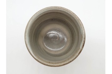 人間国宝 島岡達三　益子焼　象嵌が味わい深い夫婦湯呑セット　(R-090409)