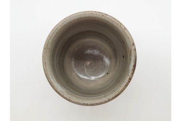 人間国宝 島岡達三　益子焼　象嵌が味わい深い夫婦湯呑セット　(R-090409)