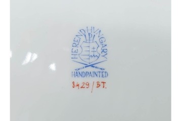 ハンガリー　HEREND(ヘレンド)　花絵　華やかなオープンワークプレート　(R-090412)