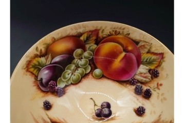 イギリス　AYNSLEY(エインズレイ)　オーチャードゴールド　華やかなカップ&ソーサー2点セット　(R-090415)