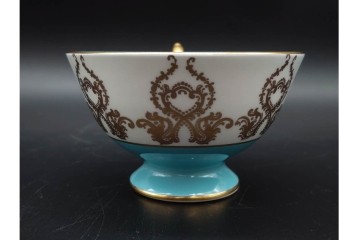 イギリス　AYNSLEY(エインズレイ)　オーチャードゴールド　華やかなカップ&ソーサー2点セット　(R-090415)