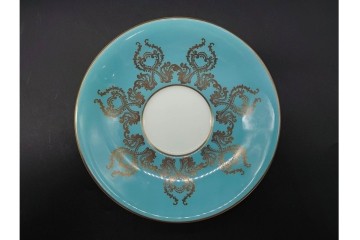 イギリス　AYNSLEY(エインズレイ)　オーチャードゴールド　華やかなカップ&ソーサー2点セット　(R-090415)