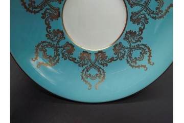 イギリス　AYNSLEY(エインズレイ)　オーチャードゴールド　華やかなカップ&ソーサー2点セット　(R-090415)