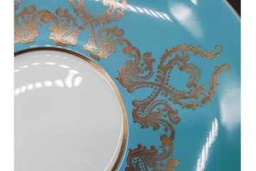 イギリス　AYNSLEY(エインズレイ)　オーチャードゴールド　華やかなカップ&ソーサー2点セット　(R-090415)