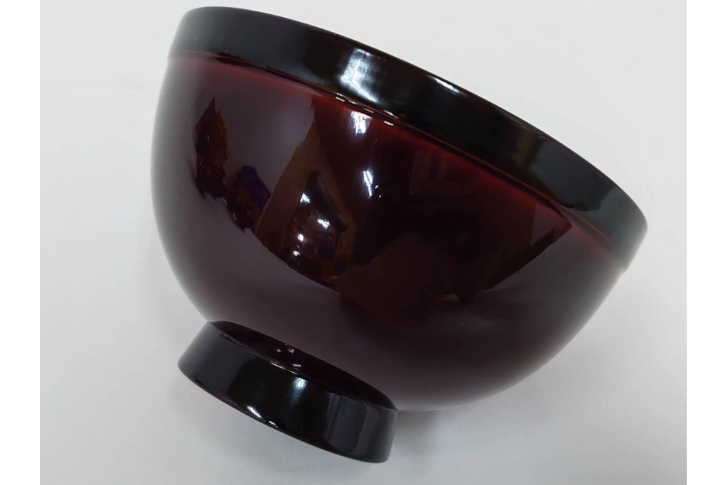 輪島塗　若島量平作　木製　漆器　蒔絵による菊文が華やかな吸物椀5点セット　共箱付き　(R-090419)