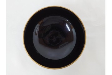 大正期　木製漆器　竹梅文・紅葉文　蒔絵が上品な菓子椀9点セット　外箱付き　(R-090420)