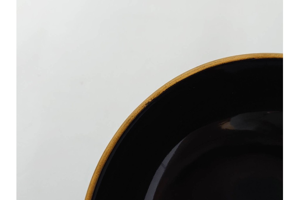 大正期　木製漆器　竹梅文・紅葉文　蒔絵が上品な菓子椀9点セット　外箱付き　(R-090420)