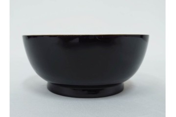 大正期　木製漆器　竹梅文・紅葉文　蒔絵が上品な菓子椀9点セット　外箱付き　(R-090420)
