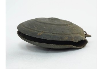 時代物　1点に阿部忠右衛門の銘あり　重厚な趣の鰐口3点セット　(R-090422)