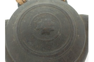 時代物　1点に阿部忠右衛門の銘あり　重厚な趣の鰐口3点セット　(R-090422)