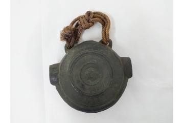 時代物　1点に阿部忠右衛門の銘あり　重厚な趣の鰐口3点セット　(R-090422)