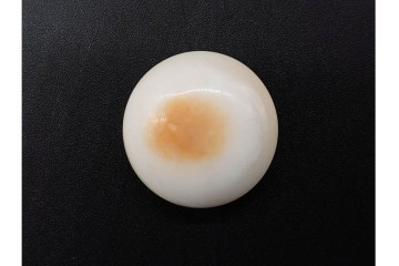 本蛤・那智黒の碁石と欅の碁笥セット　外箱付き　(R-090423)
