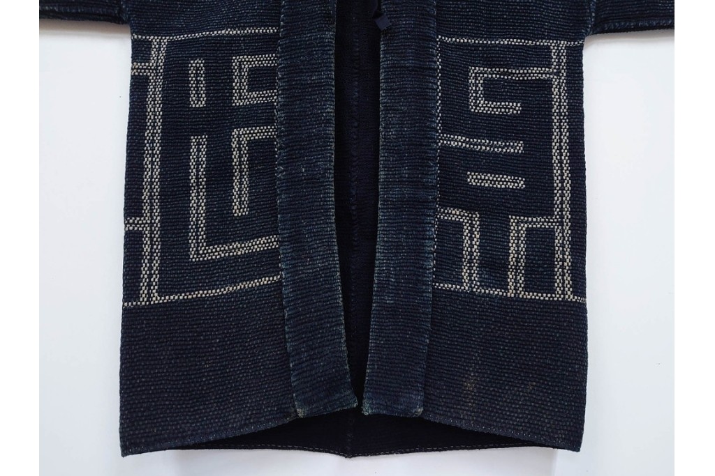明治期　刺子(刺し子)　洗練された佇まいの火消し半纏　(R-090426)