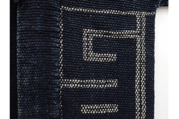 明治期　刺子(刺し子)　洗練された佇まいの火消し半纏　(R-090426)