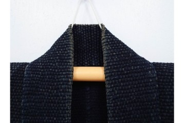 明治期　刺子(刺し子)　洗練された佇まいの火消し半纏　(R-090426)