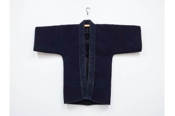 明治期　刺子(刺し子)　洗練された佇まいの火消し半纏　(R-090426)
