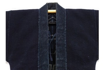 明治期　刺子(刺し子)　洗練された佇まいの火消し半纏　(R-090426)