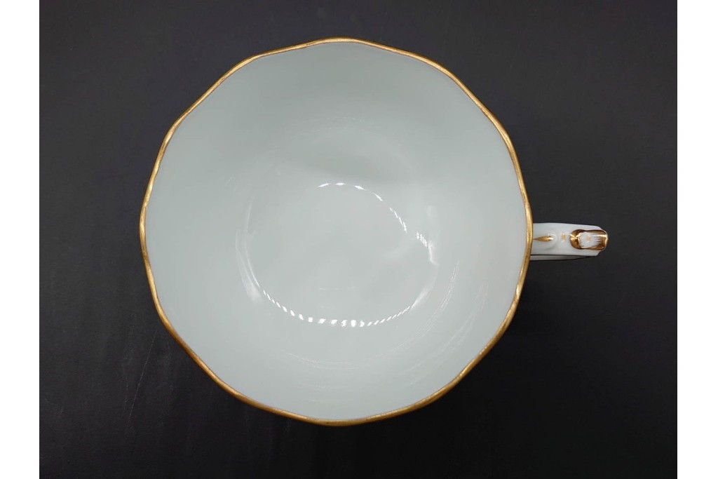 ハンガリー　HEREND(ヘレンド)　フラワーリボン　気品漂うカップ&ソーサー　定価16万5千円　(R-090427)