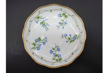 ハンガリー　HEREND(ヘレンド)　モーニング・グローリー　可憐な青い朝顔が咲くカップ&ソーサー　定価7万2600円　(R-090429)