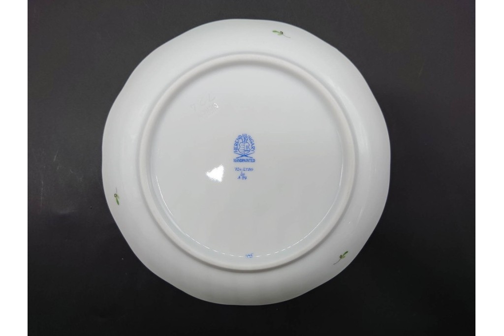 ハンガリー　HEREND(ヘレンド)　リヒテンシュタインブーケ　ロスチャイルド・バード　上品なティーカップ&ソーサー2客セット　(R-090432)