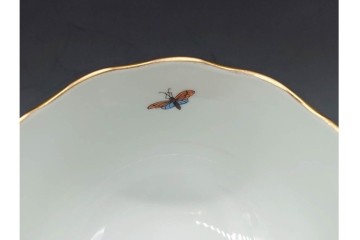 ハンガリー　HEREND(ヘレンド)　リヒテンシュタインブーケ　ロスチャイルド・バード　上品なティーカップ&ソーサー2客セット　(R-090432)