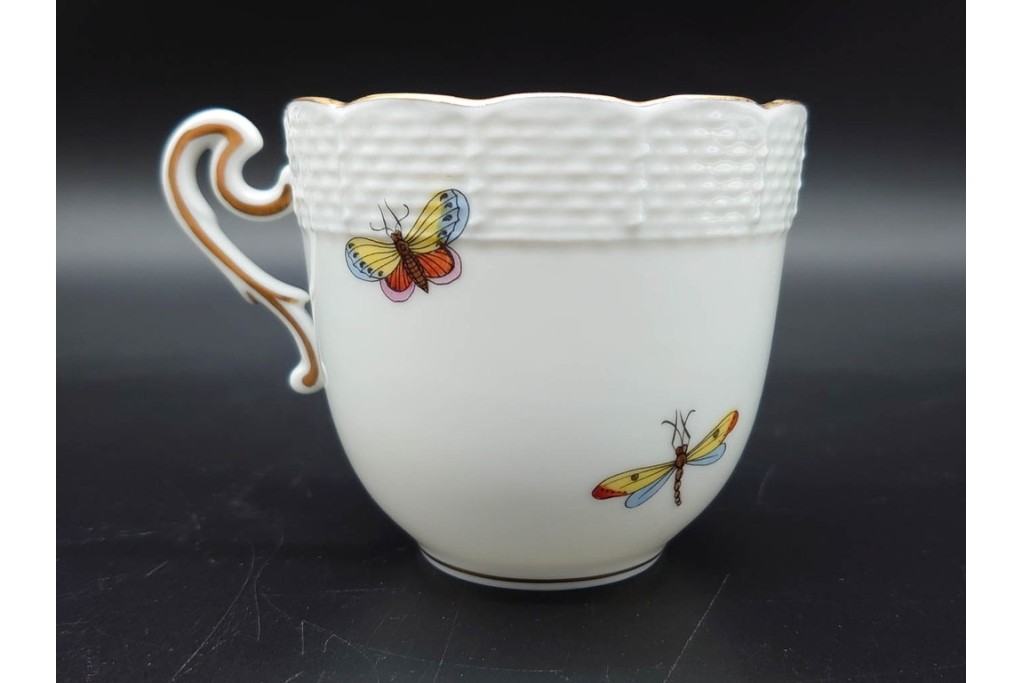 ハンガリー　HEREND(ヘレンド)　ロスチャイルド・バード　上品なコーヒーカップ&ソーサー6客セット　(R-090435)