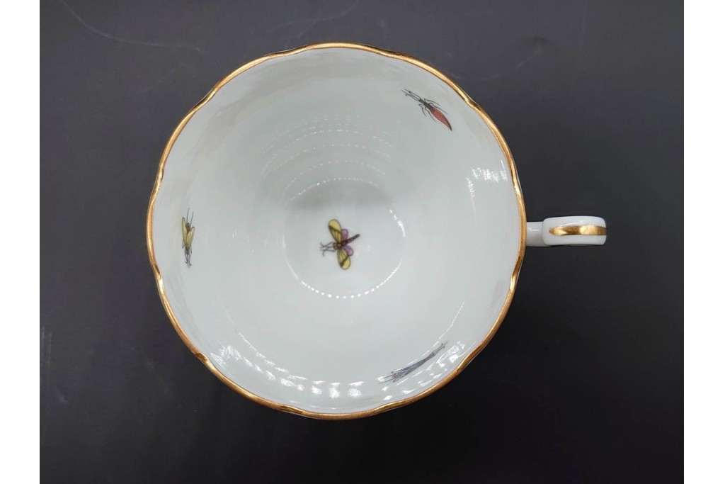 ハンガリー　HEREND(ヘレンド)　ロスチャイルド・バード　上品なコーヒーカップ&ソーサー6客セット　(R-090435)