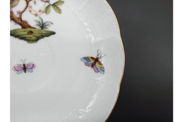 ハンガリー　HEREND(ヘレンド)　ロスチャイルド・バード　上品なコーヒーカップ&ソーサー6客セット　(R-090435)