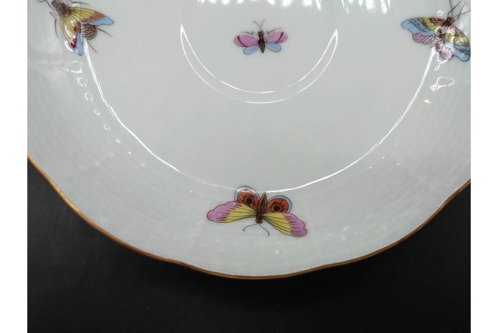 ハンガリー　HEREND(ヘレンド)　ロスチャイルド・バード　上品なコーヒーカップ&ソーサー6客セット　(R-090435)