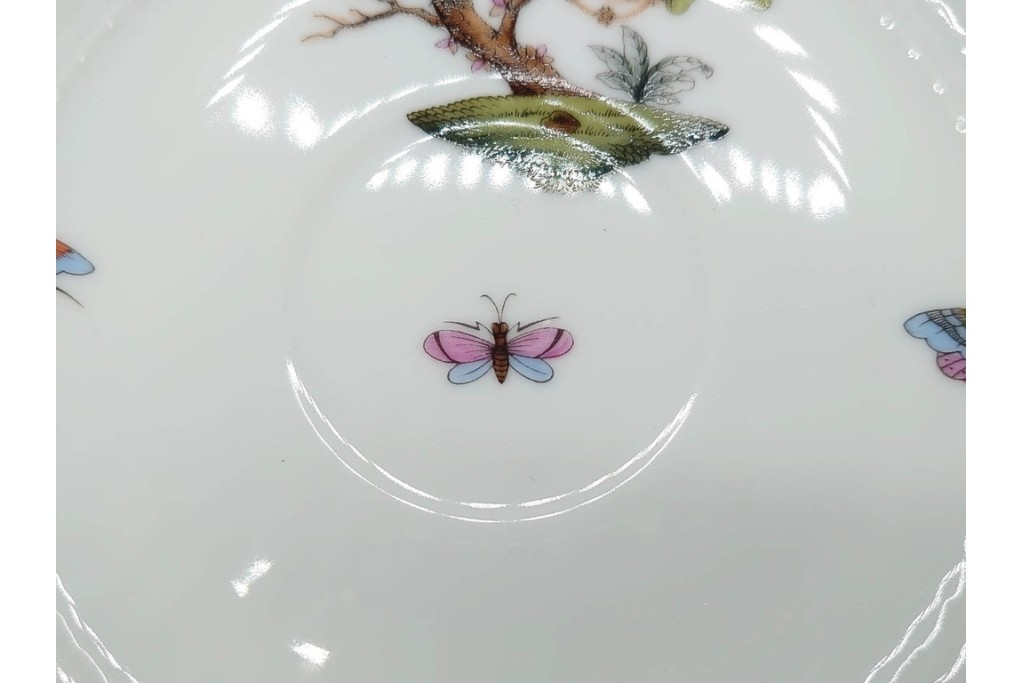 ハンガリー　HEREND(ヘレンド)　ロスチャイルド・バード　上品なコーヒーカップ&ソーサー6客セット　(R-090435)