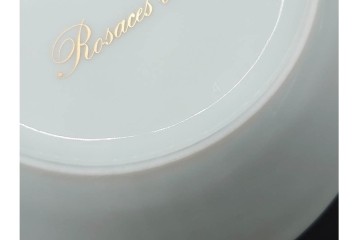 フランス　ROYALE  LIMOGES(ロワイヤル リモージュ)　Rosaces Violine　華やかなカップ&ソーサー　(R-090436)
