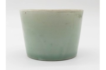 江戸期　古伊万里　青磁　染付　落ち着いた佇まいのそば猪口2点セット　(R-090442)