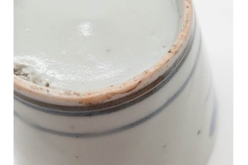 染付　蝙蝠に寿紋・瓢箪文・草花文　それぞれ異なる意匠を楽しめるそば猪口3点セット　(R-090444)