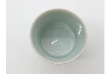 染付　蝙蝠に寿紋・瓢箪文・草花文　それぞれ異なる意匠を楽しめるそば猪口3点セット　(R-090444)