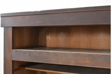 和製アンティーク　明治期　五尺　重厚な和の趣を味わえる重ね水屋箪笥　(R-090453)