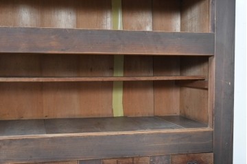和製アンティーク　明治期　五尺　重厚な和の趣を味わえる重ね水屋箪笥　(R-090453)