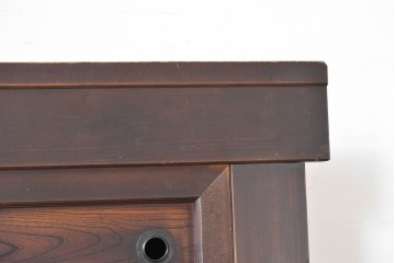 和製アンティーク　明治期　五尺　重厚な和の趣を味わえる重ね水屋箪笥　(R-090453)