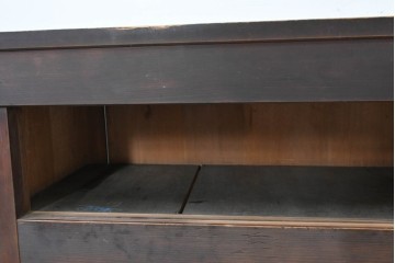 和製アンティーク　明治期　五尺　丸環金具と透かし飾りが味わい深いサイドボード　(R-090454)