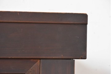 和製アンティーク　明治期　五尺　丸環金具と透かし飾りが味わい深いサイドボード　(R-090454)