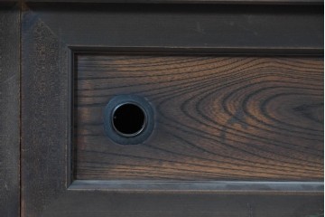 和製アンティーク　明治期　五尺　丸環金具と透かし飾りが味わい深いサイドボード　(R-090454)