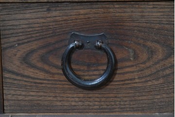 和製アンティーク　明治期　五尺　丸環金具と透かし飾りが味わい深いサイドボード　(R-090454)