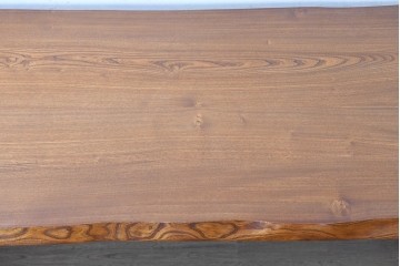中古　美品　横浜クラシック家具　ノックオンウッド(knockonwood)　重厚感のある耳付き天板のダイニングテーブル　(R-090456)