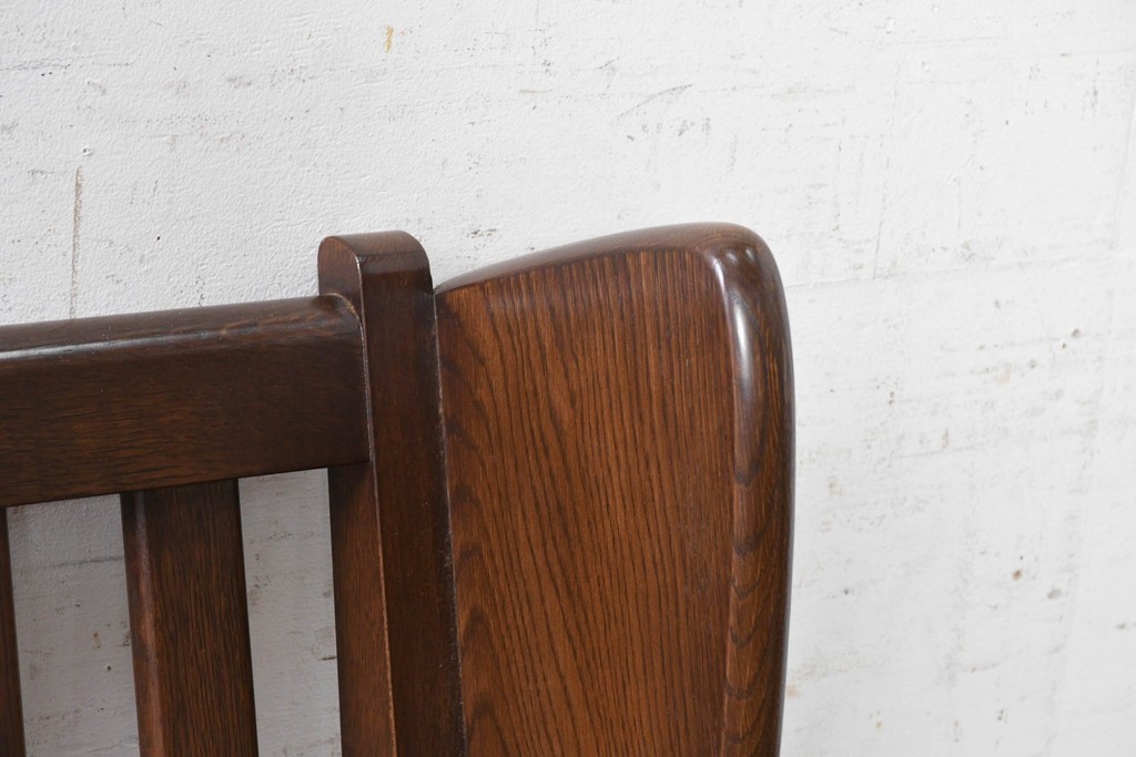 中古　横浜クラシック家具　ノックオンウッド(knockonwood)　Hand Made　コロニアルシリーズ　英国の伝統スタイルのウィングバックが魅力的なウィングチェア　(R-090459)