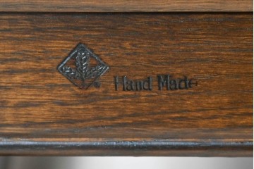 中古　横浜クラシック家具　ノックオンウッド(knockonwood)　Hand Made　コロニアルシリーズ　英国の伝統スタイルのウィングバックが魅力的なウィングチェア　(R-090459)