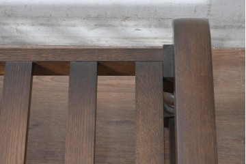 中古　美品　横浜クラシック家具　ノックオンウッド(knockonwood)　Hand Made　コロニアルシリーズ　ペイズリー柄クッションが上品なスツール　(R-090462)
