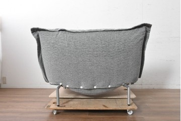 中古　美品　LigneRoset(リーン・ロゼ)　ROSETCalin(ロゼカラン)　リクライニング機能付き　ゆったりと身を預けたくなる1人掛けソファとオットマンのセット　定価約38万円　(R-090463)