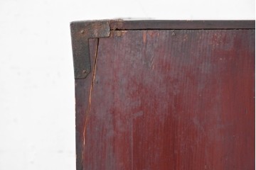 和製アンティーク　明治期から大正期　巾着金具　時代の趣漂う松本衣装箪笥　(R-090464)