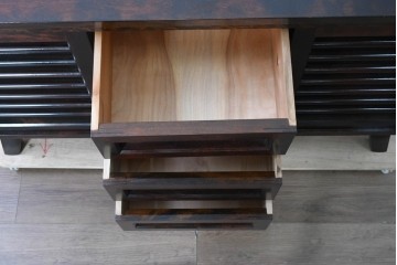 和製ヴィンテージ　松本民芸家具　和モダンな佇まいが目を引くA型サイドボード　定価約55万7千円　(R-090466)