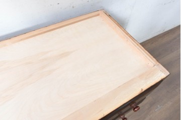 《天板・台輪取り付け加工費込み》　中古　松本民芸家具　深みある杢目が美しいローチェスト　(R-090469)